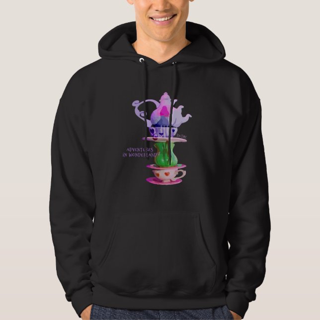 Alice In Wonderland  Tea Time Hoodie (Framsida)