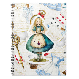 Alice in Wonderland Theme Anteckningsbok
