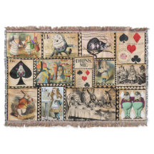 Alice in Wonderland Throw