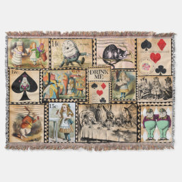 Alice in Wonderland Throw Filt