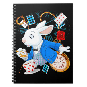 Alice In Wonderland - White Rabbit Anteckningsbok