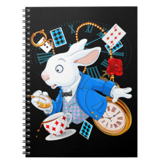 Alice In Wonderland - White Rabbit Anteckningsbok