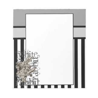 Alice in Wonderland White Rabbit Grunge Anteckningsblock