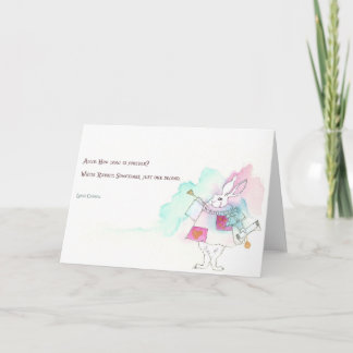 Alice in Wonderland - White Rabbit, Lewis Carroll Kort