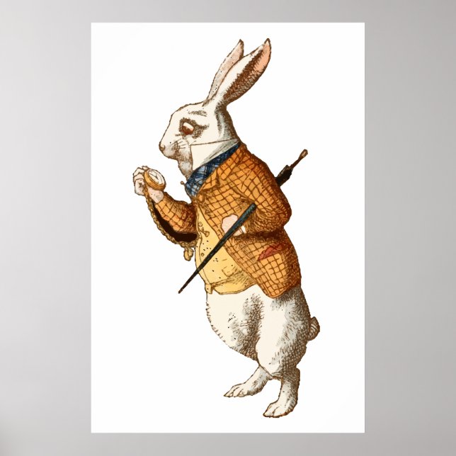   Alice in Wonderland - White Rabbit Poster (Framsidan)