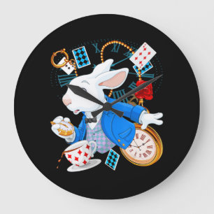 Alice In Wonderland - White Rabbit Stor Klocka