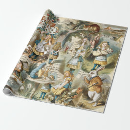 Alice In Wonderland Wrapping Papper Presentpapper