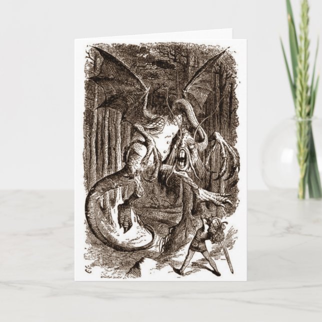 Alice & Jabberwockyen Kort (Framsida)
