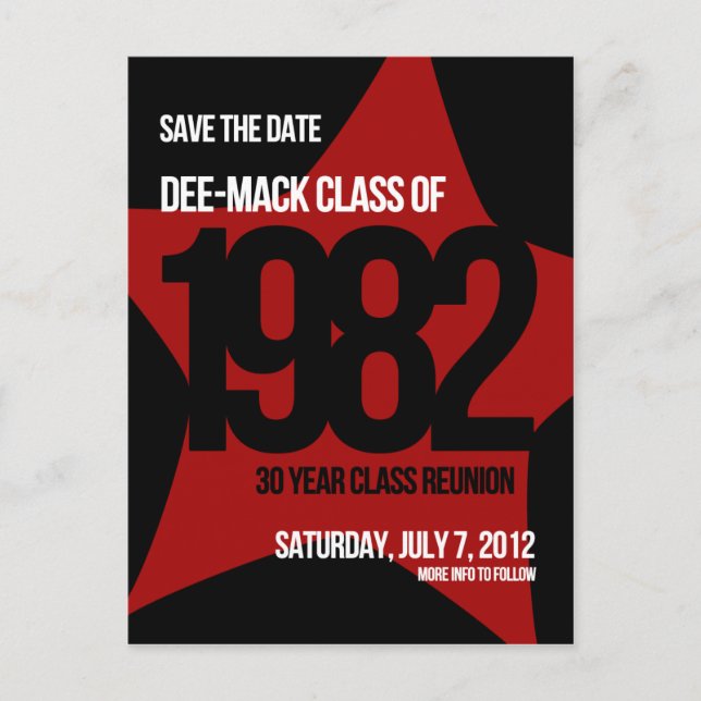 Alice - klass Reunion Meddelande Vykort (Framsida)