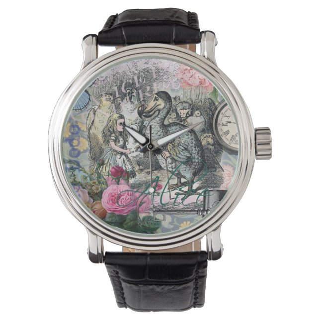 Alice Klassiska Underlandet Dodo Tenniel Konst Armbandsur (Framsida)