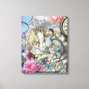 Alice Klassiska Underlandet Dodo Tenniel Konst Canvastryck