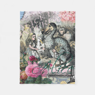 Alice Klassiska Underlandet Dodo Tenniel Konst Fleecefilt