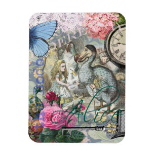 Alice Klassiska Underlandet Dodo Tenniel Konst Magnet