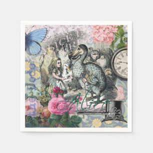 Alice Klassiska Underlandet Dodo Tenniel Konst Pappersservett