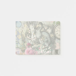 Alice Klassiska Underlandet Dodo Tenniel Konst Post-it Block