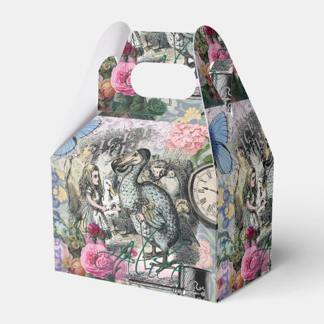 Alice Klassiska Underlandet Dodo Tenniel Konst Presentaskar (Framsidan Sidan)