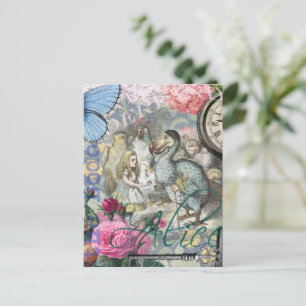 Alice Klassiska Underlandet Dodo Tenniel Konst Vykort
