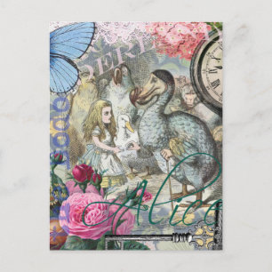Alice Klassiska Underlandet Dodo Tenniel Konst Vykort