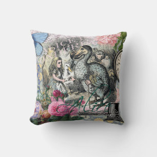 Alice Klassiska Wonderland Dodo Tenniel Konst Kudde