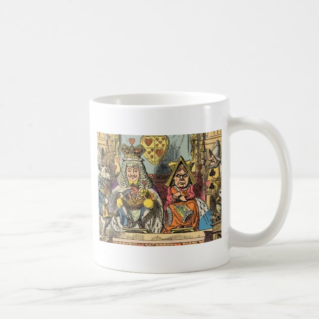Alice Knave of Hearts Rättegången Vintage Kaffemugg (Höger)
