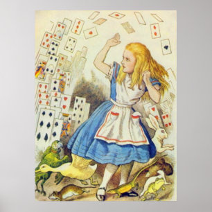 Alice & korten Fullfärg Poster