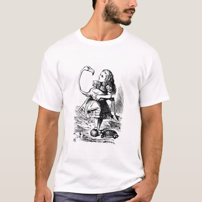 Alice leker Croquet Tee Shirt (Framsida)