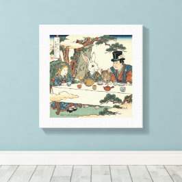 Alice Lost in Japan | Ukiyo-e Mad Tea Party Canvastryck