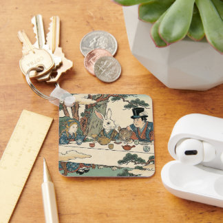 Alice Lost in Japan | Ukiyo-e Mad Tea Party Nyckelring