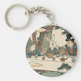 Alice Lost in Japan | Ukiyo-e Mad Tea Party Nyckelring