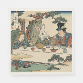 Alice Lost in Japan | Ukiyo-e Mad Tea Party Pappersservett