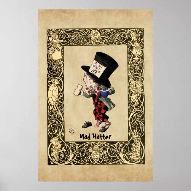 Alice - Mad Hatter 1865 Poster (Framsidan)