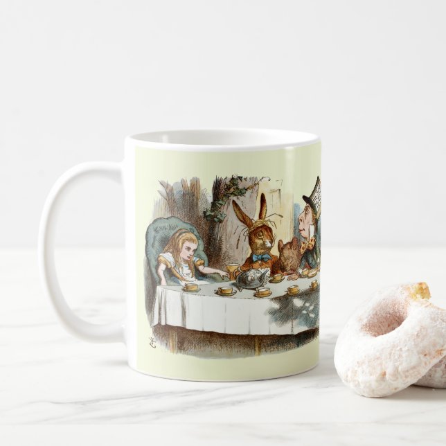 Alice Mad Hatter Tea Party Kaffemugg (Med munk)