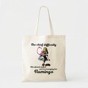 Alice Managing Flamingo Croquet Mallet och Hedgeho Tygkasse