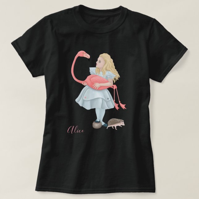 Alice med Flamingo T Shirt (Design framsida)