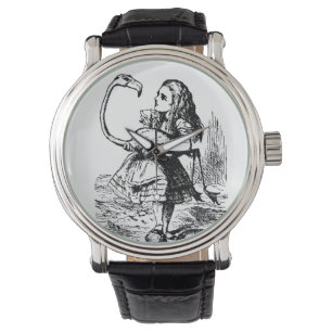 alice med flamingoen armbandsur