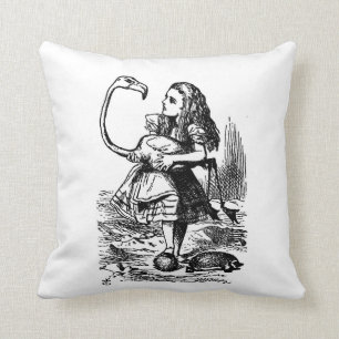 Alice med flamingoen kudder kudde