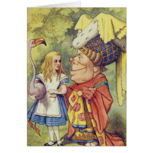 Alice med hertiginnan hälsningskort