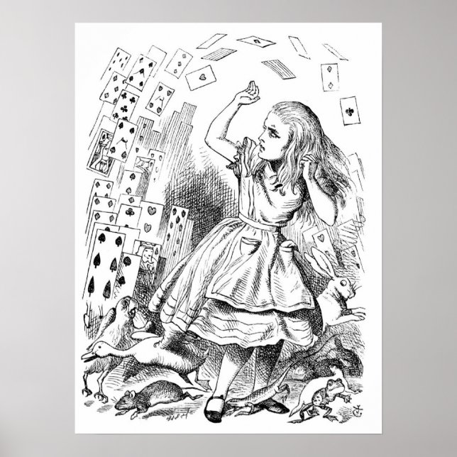 Alice med kort poster (Framsidan)