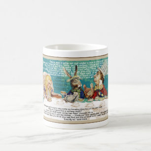 Alice med Mad Hatter och March Hare Kaffemugg