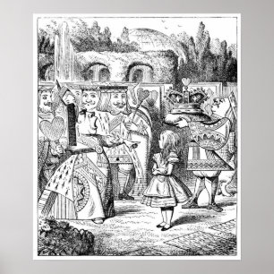 Alice med Red Queen Poster