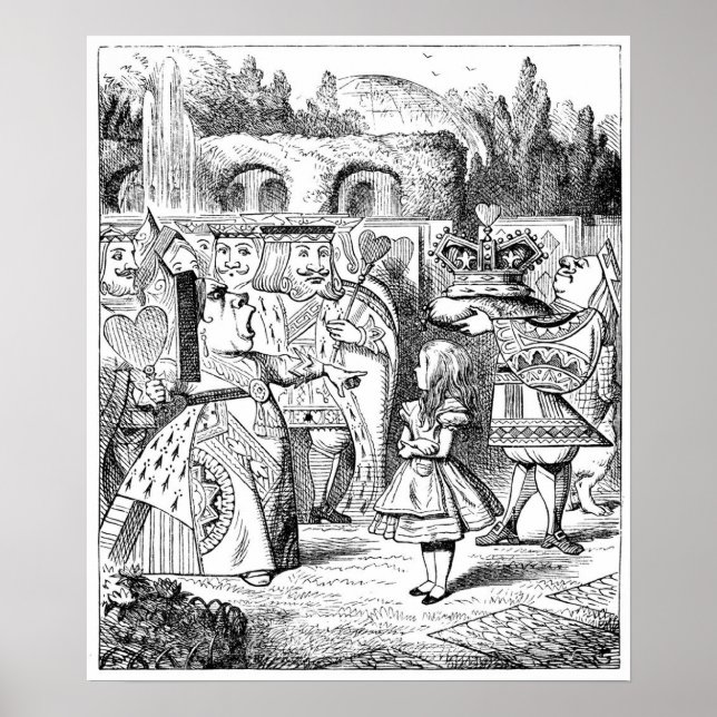 Alice med Red Queen Poster (Framsidan)