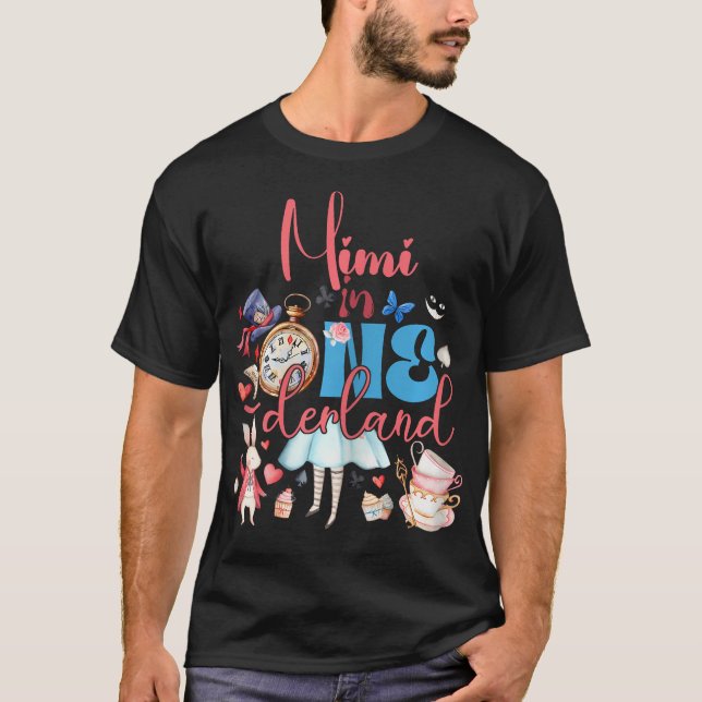 Alice Mimi in Onederland Birthday Family T Shirt (Framsida)