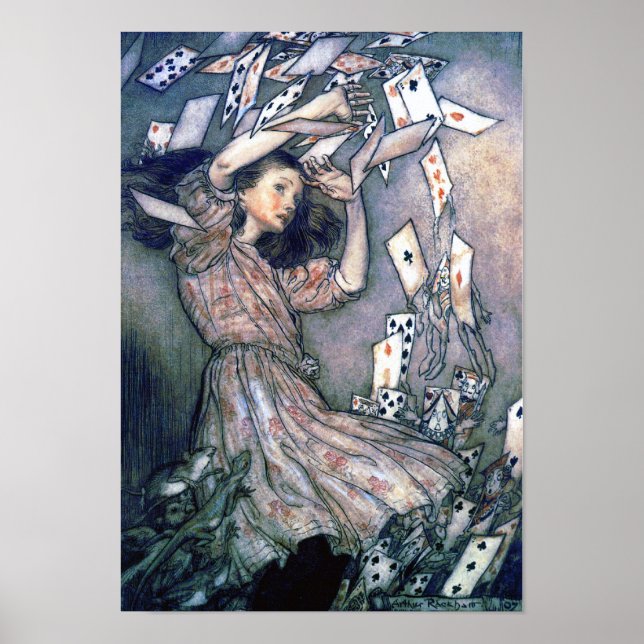 Alice mot korten poster (Framsidan)