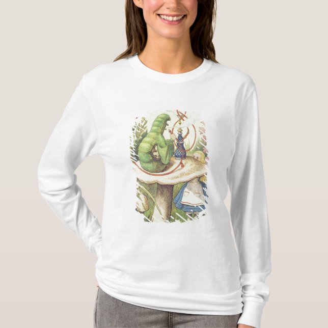 Alice möter Caterpillar T-shirt (Framsida)