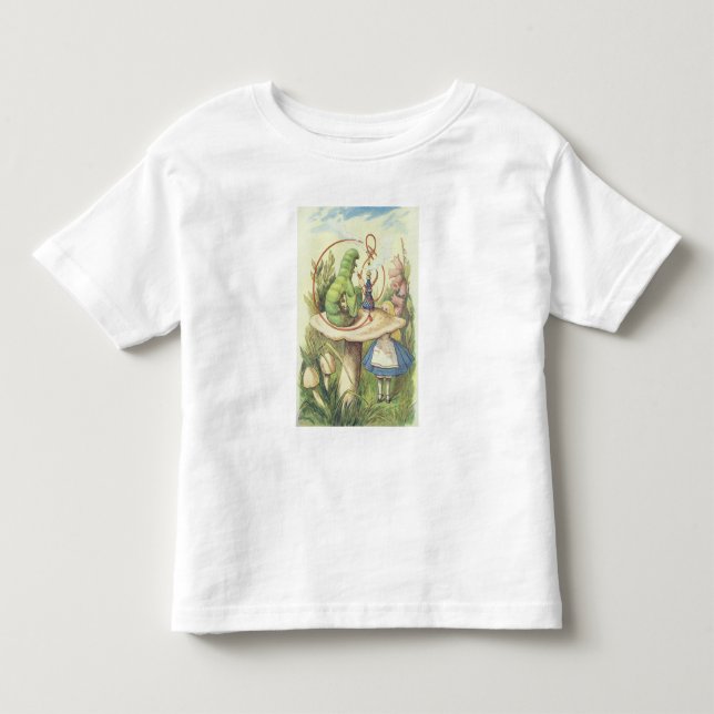 Alice möter Caterpillar Tee (Framsida)