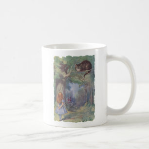 Alice möter den Cheshire katten Kaffemugg