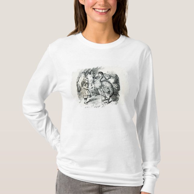 Alice möter dodoen tee shirt (Framsida)