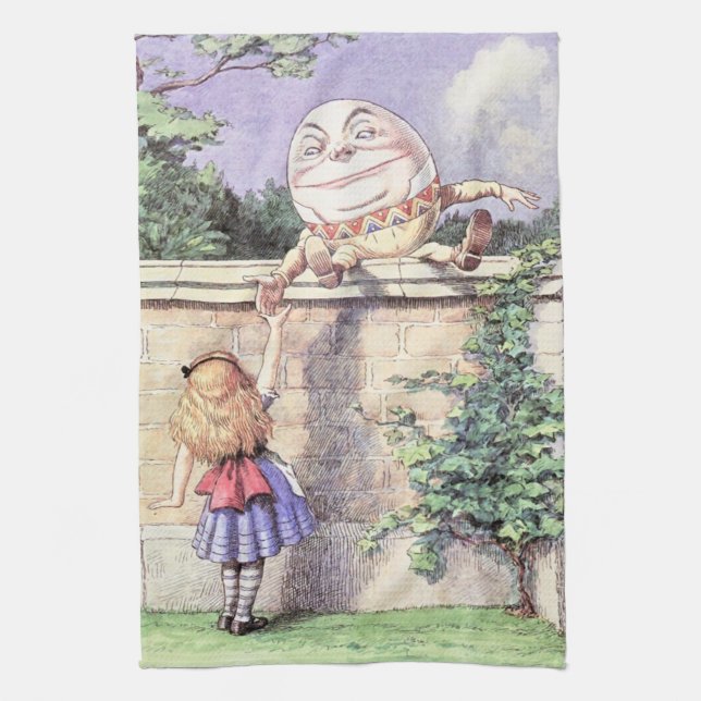 Alice möter Humpty Dumpty Kökshandduk (Vertikal)