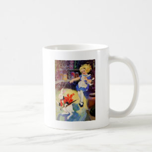 ALICE NEDGÅNGAR BESEGRAR KANINHÅL KAFFEMUGG