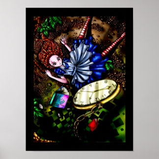 Alice Ner hål Poster